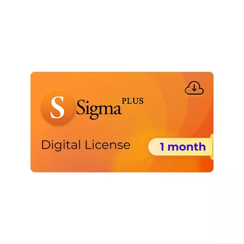 Licence Sigma Plus 1 mois, Aucun dongle ni boîtier n'est requis pour cette activation