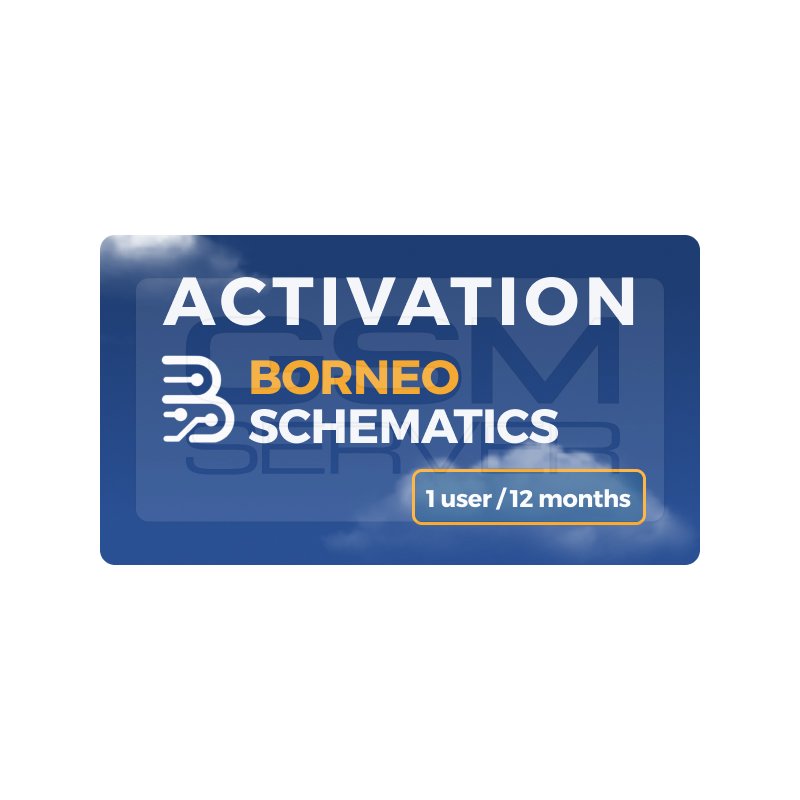 Code d'activation Borneo Schematics pour 1 utilisateur - 12 mois