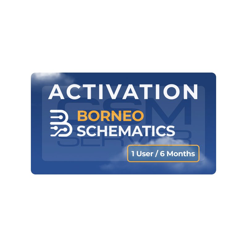 Code d'activation Borneo Schematics pour 1 utilisateur - 6 mois